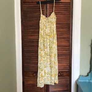 kimchi blue yellow smock dress